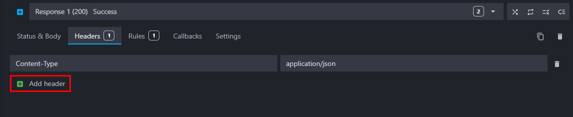 Add route response header