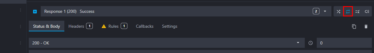 Sequential route responses