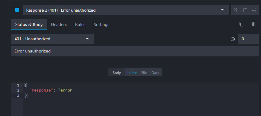 customize the response by changing the status code and adding documentation